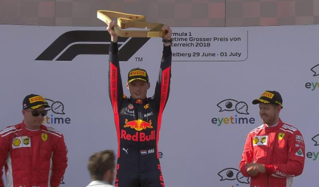 Avusturya'da zirvenin adı Verstappen!