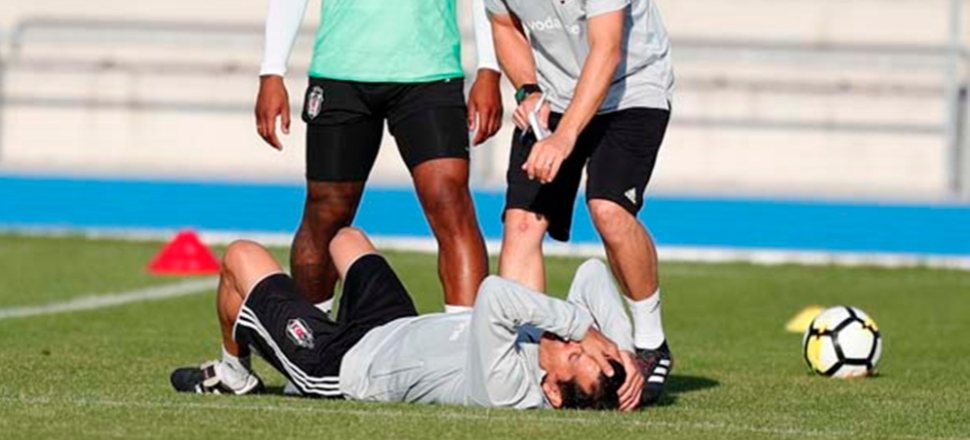 Beşiktaş antrenmanında talihsiz kaza!