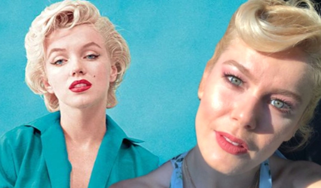 Burcu Biricik,  Marilyn Monroe oldu!