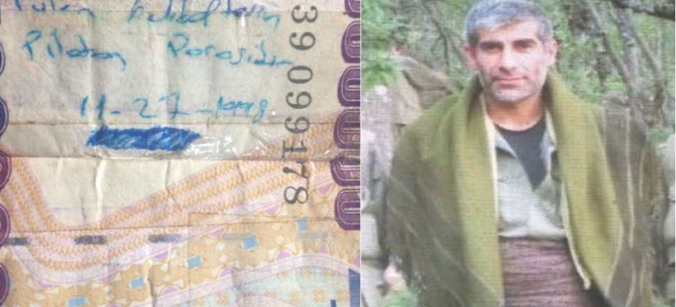 Şehit pilotun cebinden aldığı paraya bunu yazmış!