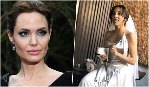 Öykü Karayel'in gelinliğinde 'Angelina' esintisi!