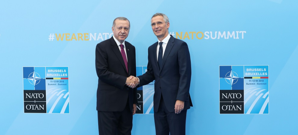 Erdoğan NATO'nun yeni karargahında!
