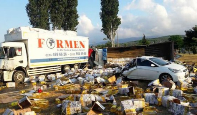 Balıkesir'de zincirleme trafik kazası!