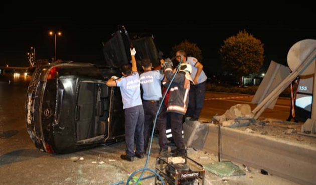 Başkent'te feci kaza!