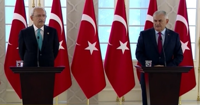 Başbakan Yıldırım ile Kılıçdaroğlu'ndan ortak açıklama