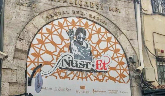 Nusret'in tabelası Kapalıçarşı'dan kaldırıldı!