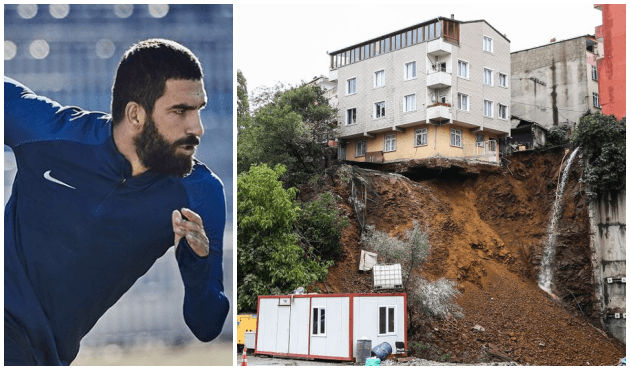 Arda Turan'dan çöken bina ile ilgili açıklama!