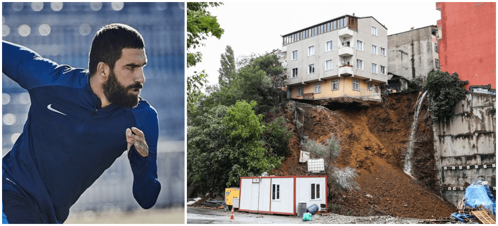 Arda Turan'dan çöken bina ile ilgili açıklama!