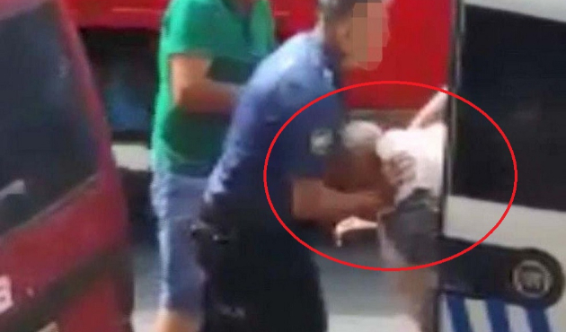 82 yaşındaki adama ters kelepçe ve biber gazı!