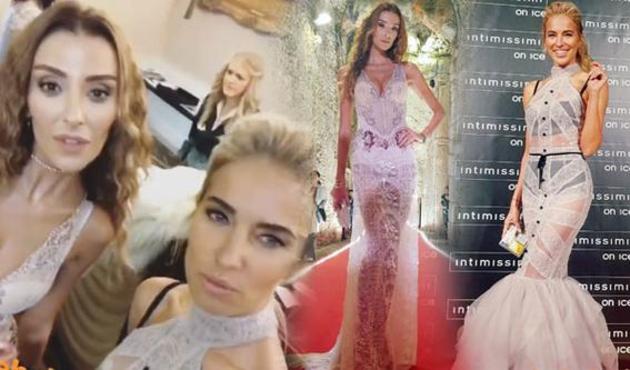 Burcu Esmersoy ve Özge Ulusoy'un cüretkar kıyafeti!