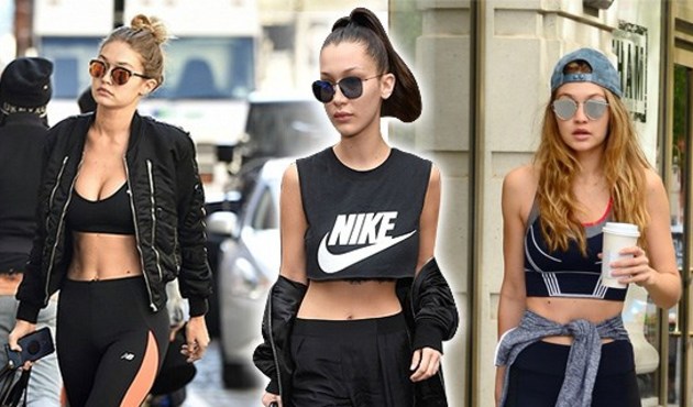 Gigi ve Bella Hadid kardeşlerden bambaşka bir spor giyim yorumu!