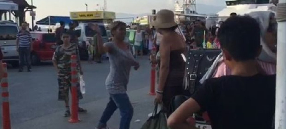 Mudanya'da turist kadına tekme tokat saldırı!