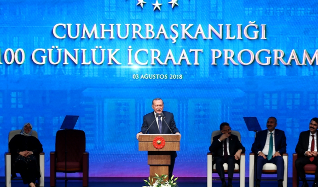 Cumhurbaşkanı Erdoğan 100 günlük eylem planını açıkladı
