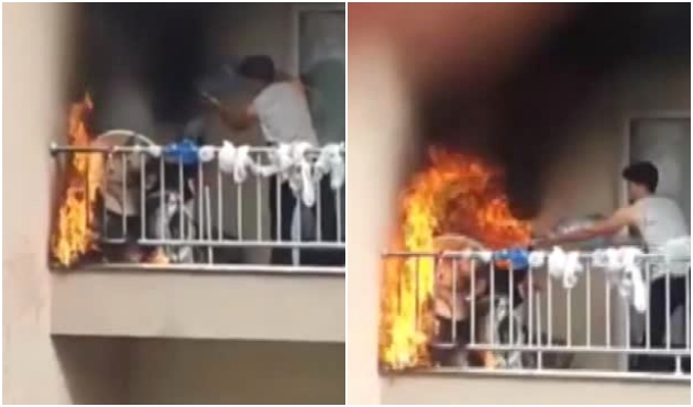 Kuşlar gelmesin diye evini yakıyordu!
