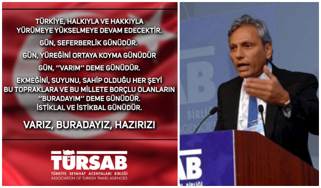 TÜRSAB'dan Türkiye'ye "Seferberlik" çağrısı