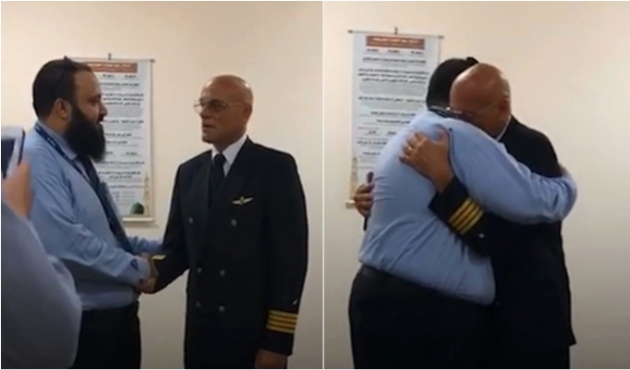 Havaalanında Müslüman olan pilotun duygusal anları!