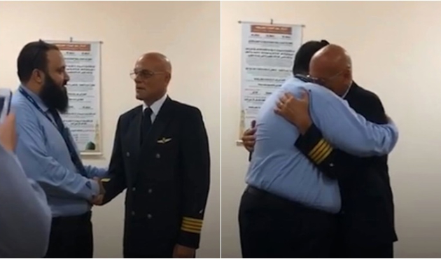 Havaalanında Müslüman olan pilotun duygusal anları