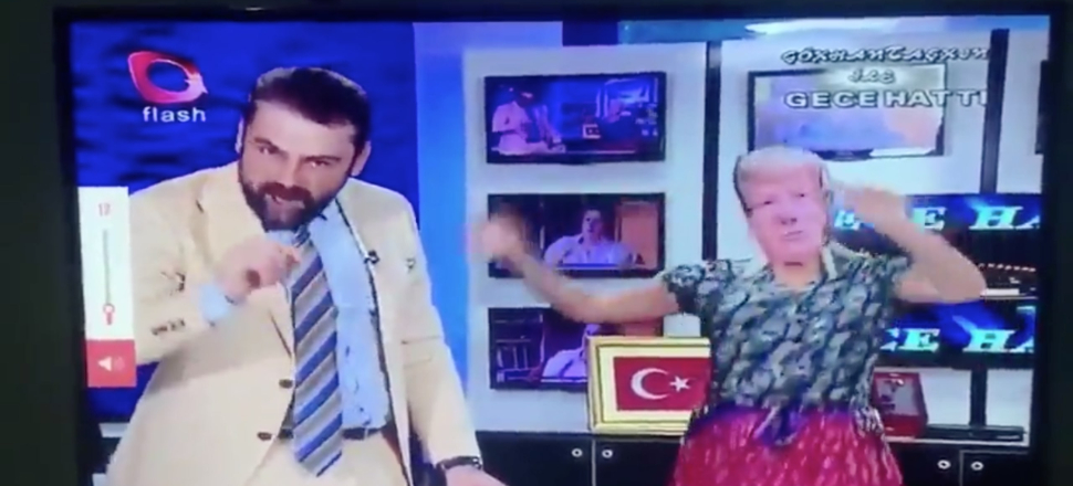 Flash TV Trump'ı oynatarak başından aşağı dolar saçtı...