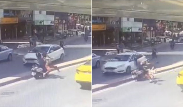 Kafatasını kırdığı kadını kanlar içinde bırakıp kaçtı!