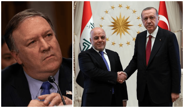 Pompeo dün Türkiye'de olan İbadi ile görüştü!