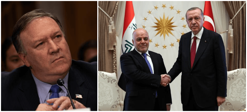 Pompeo dün Türkiye'de olan İbadi ile görüştü!