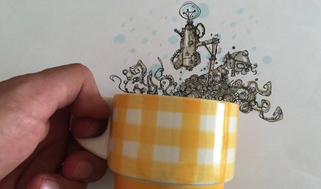 Karikatürist Korhan Erçin'in gerçekle hayalin buluştuğu eğlenceli çizimleri!