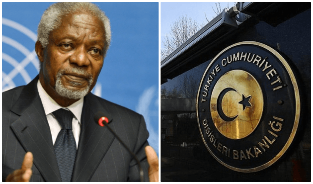 Dışişleri Bakanlığı'ndan Kofi Annan mesajı!