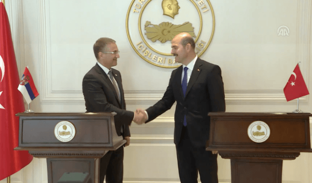Bakan Soylu Sırp mevkidaşı ile görüştü!