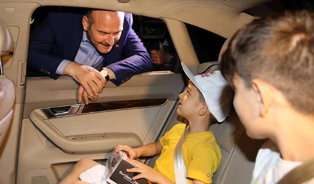 İçişleri Bakanı Soylu, Konya'da trafik denetimi yaptı!