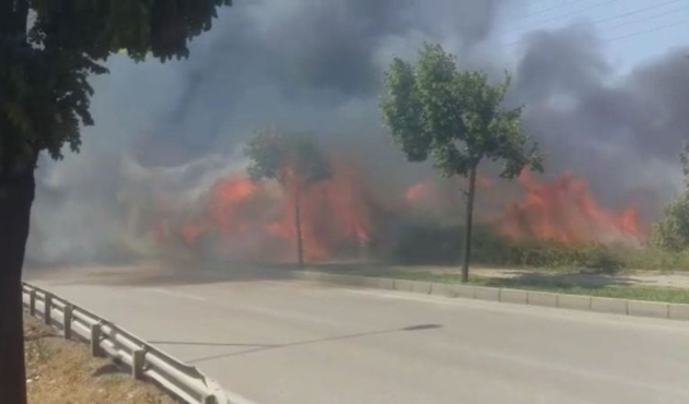 Bursa'da korkutan yangın!