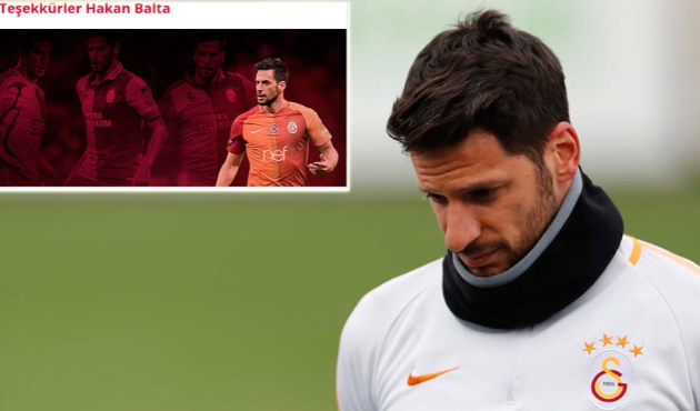 Galatasaray'dan Hakan Balta'ya teşekkür!