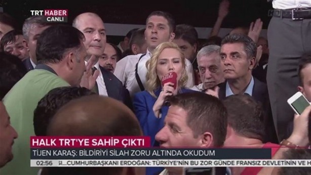 Korsan bildirinin okunduğu TRT stüdyosunun adı değişti...