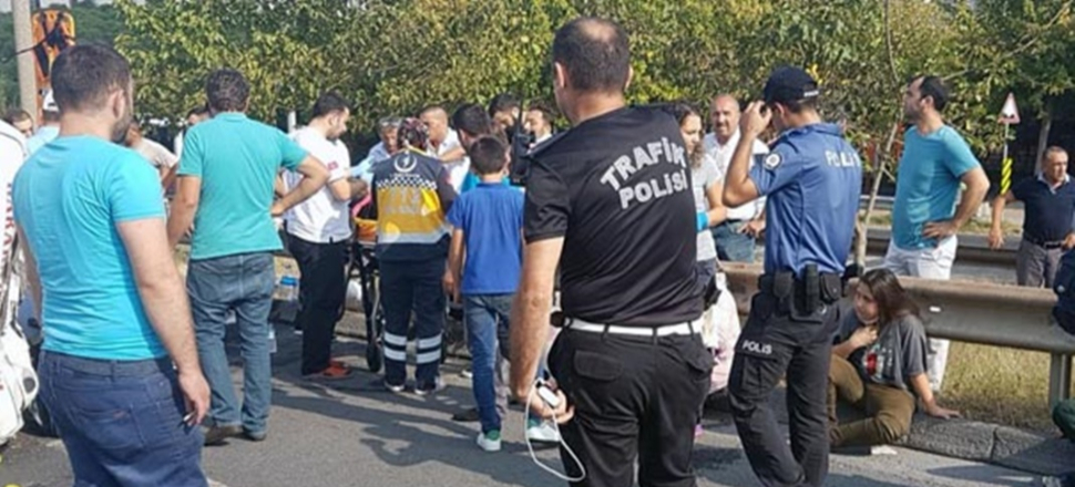 Etiler'de kaza!