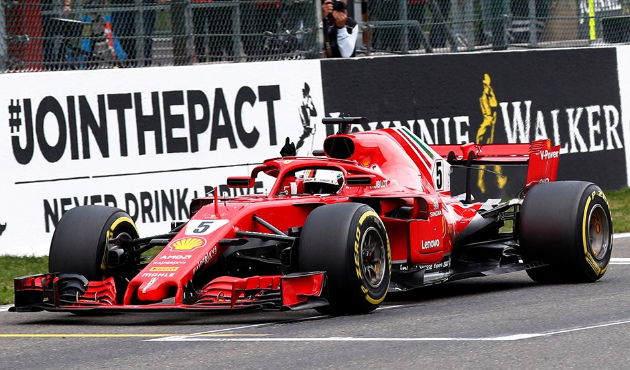 Belçika'da gülen Vettel!