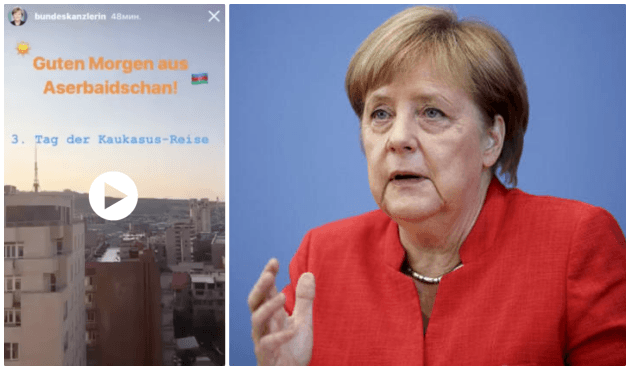 Merkel'den Azerbaycan'da 'Ermenistan' gafı!