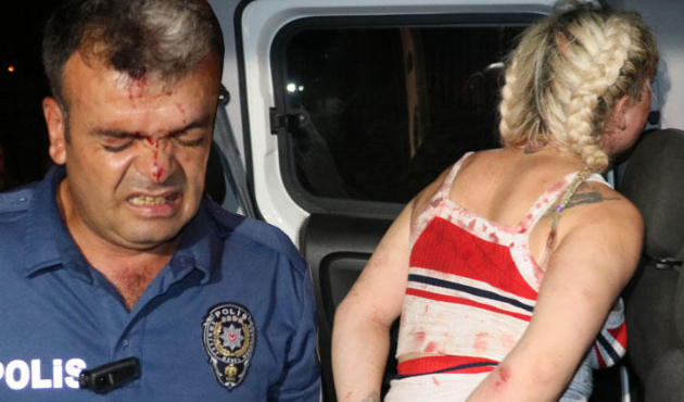 Mağdura yardım etmek isteyen polis, mağdur oldu!