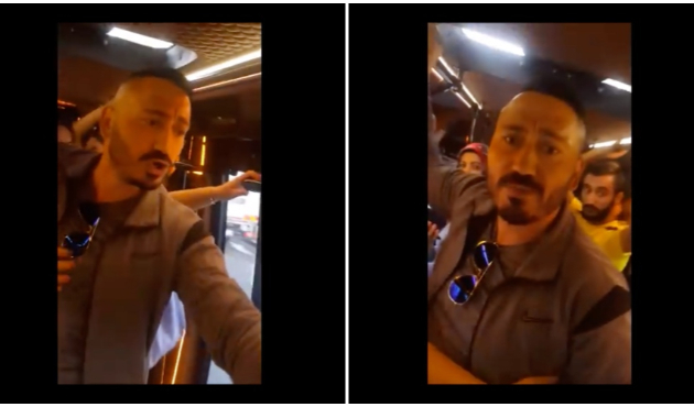 Minibüste genç kadına darp ve küfür!