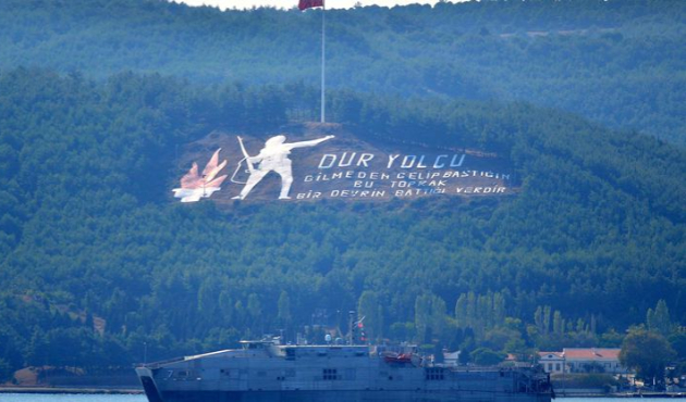 Çanakkale Boğazı'nda ABD gemisi!