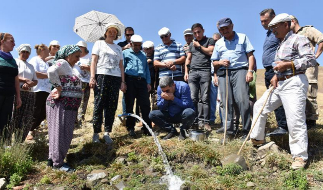 Köylerine 35 yıl sonra su geldi!
