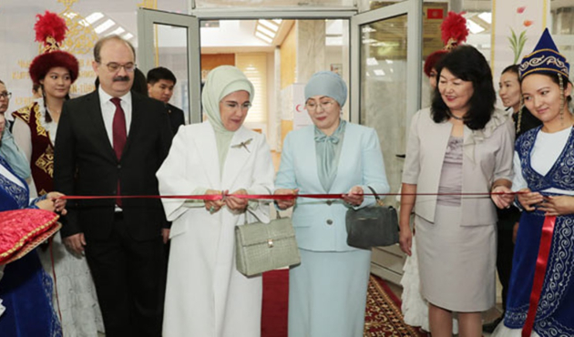 Emine Erdoğan, Cengiz Aytmatov Salonu'nu açtı!