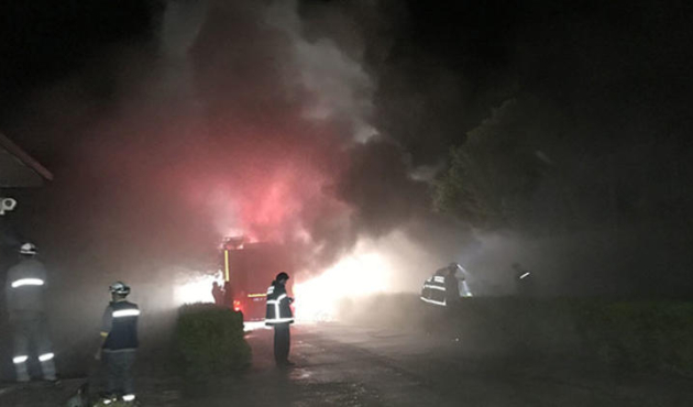 Trafo merkezinde korkutan yangın!