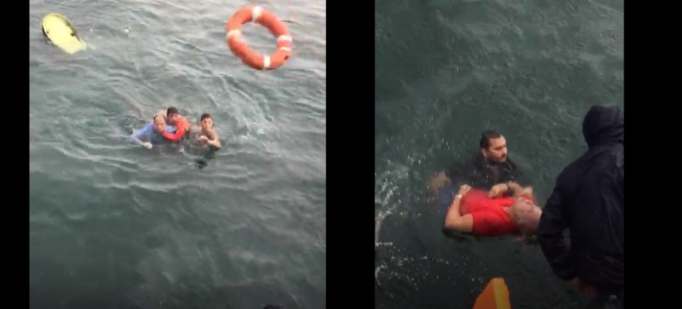 Düşen helikopterden böyle kurtarıldılar...
