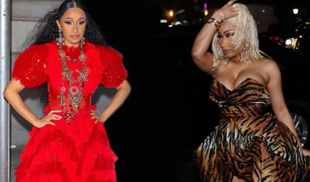 Nicki Minaj ve Cardi B partide kavga etti!