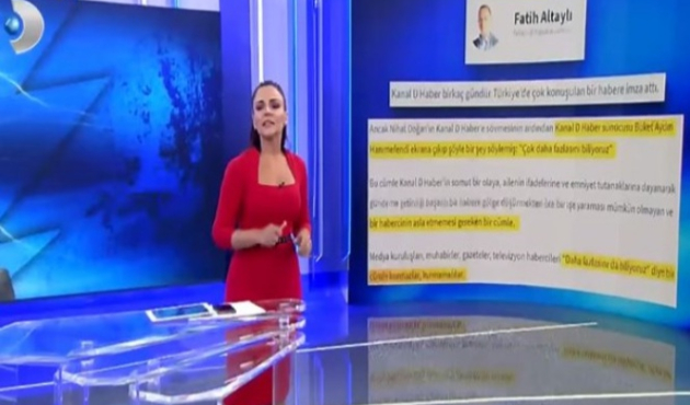 Fatih Altaylı'dan Buket Aydın'a gazetecilik dersi!