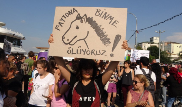 Büyükada'da fayton protestosu!