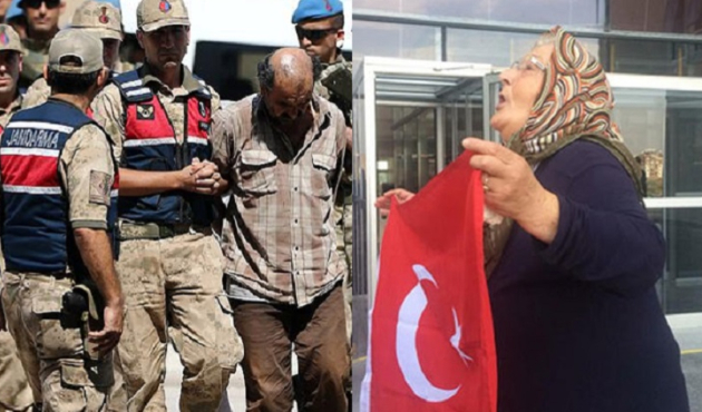 Yaşlı kadın suratlarına tükürmeye geldi!