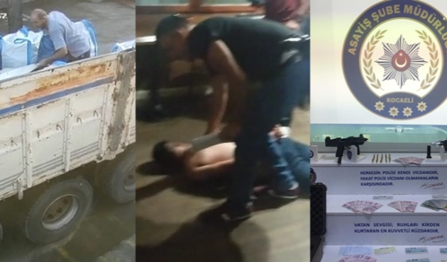 Mobilden yüklü TIR'ı gasp edip, madeni sattılar...