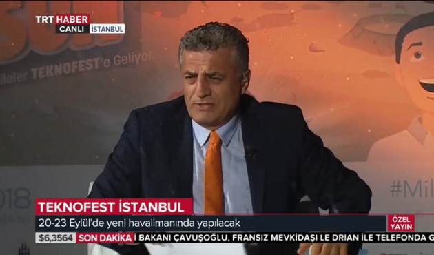 Canlı yayında sağanak yağmur sürprizi...