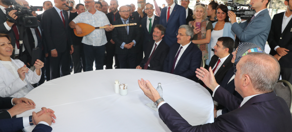 Erdoğan'ın girdiği sınıfta büyük coşku!