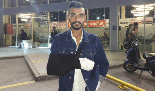 Korkunç olay! Havai fişekler elinde patladı... /VİDEO